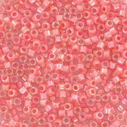 Miyuki delica beads 11/0 - Coral lined luster crystal DB-70